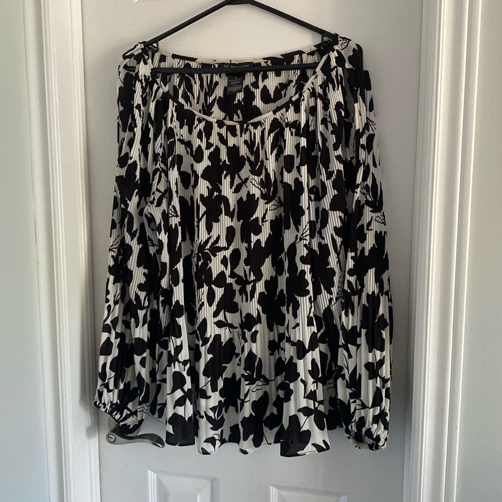 INC Cold-Shoulder Blouse-2X